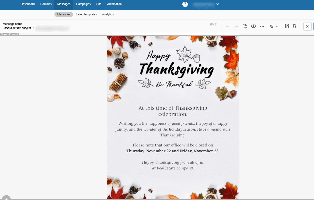 Image 15 for Thanksgiving Limo Services Email Template
